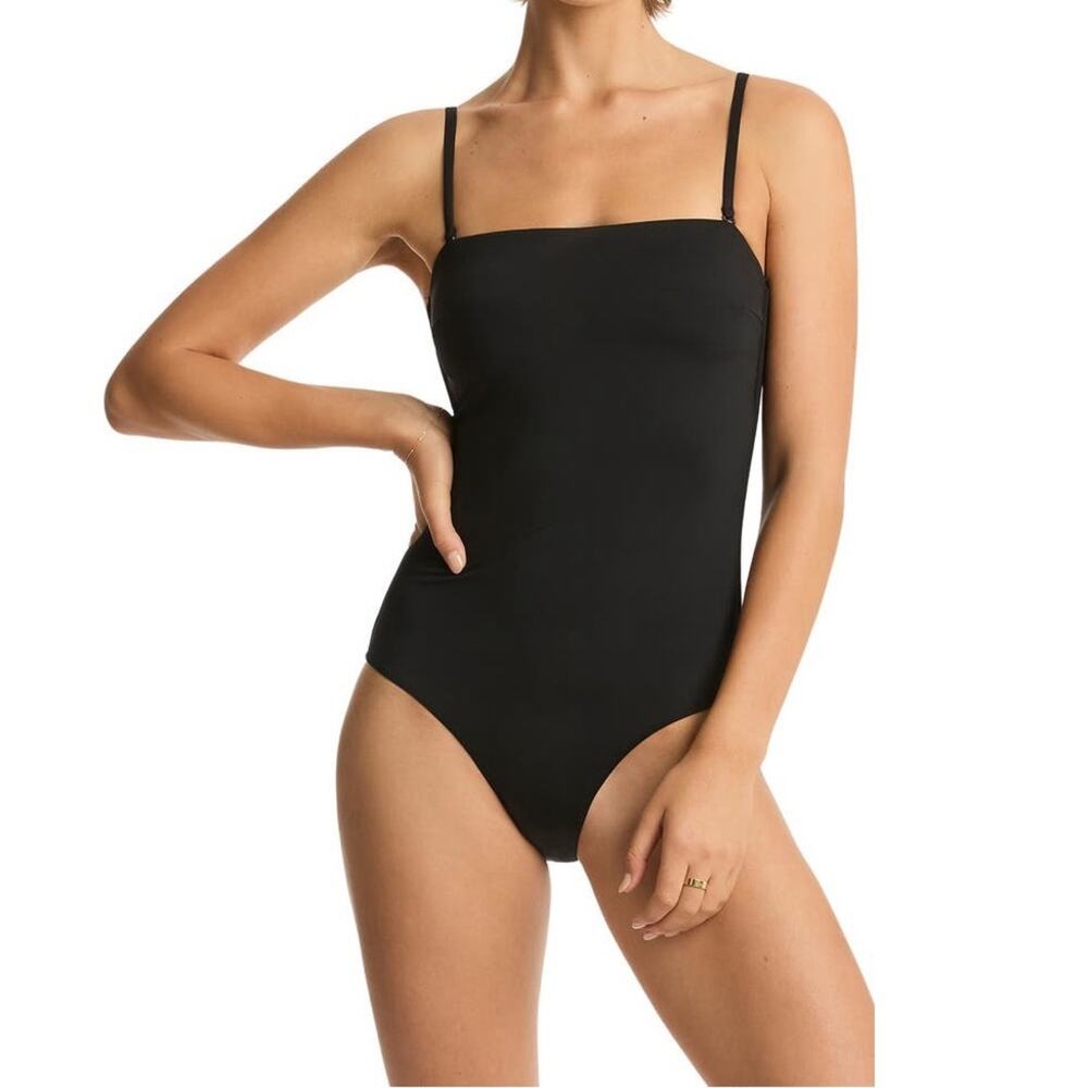 Sea Level High Leg Bandeau One-Piece Swimsuit Nwot